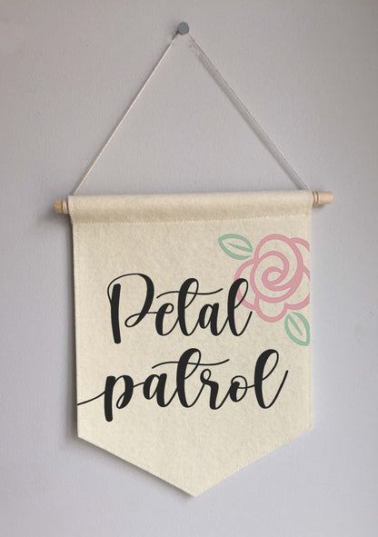 Custom Wedding Sign/Banner - Petal Patrol