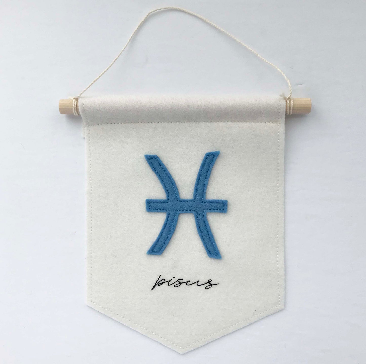 Pisces Felt Banner - Astrological Sign