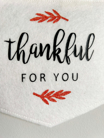 Thankful for You - Felt Banner