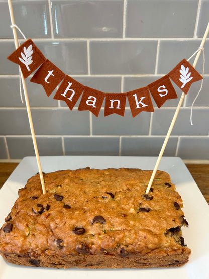 Thanksgiving Cake Topper - Felt Decoration