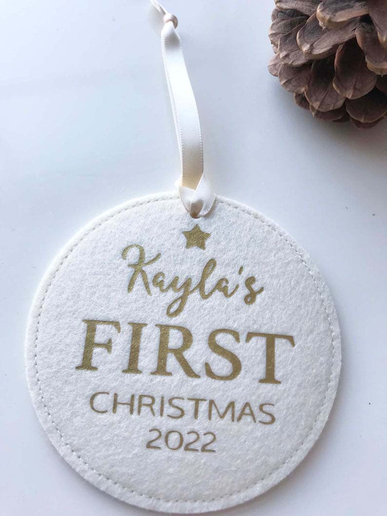 Baby's First Christmas Felt Ornament