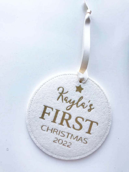 Baby's First Christmas Felt Ornament