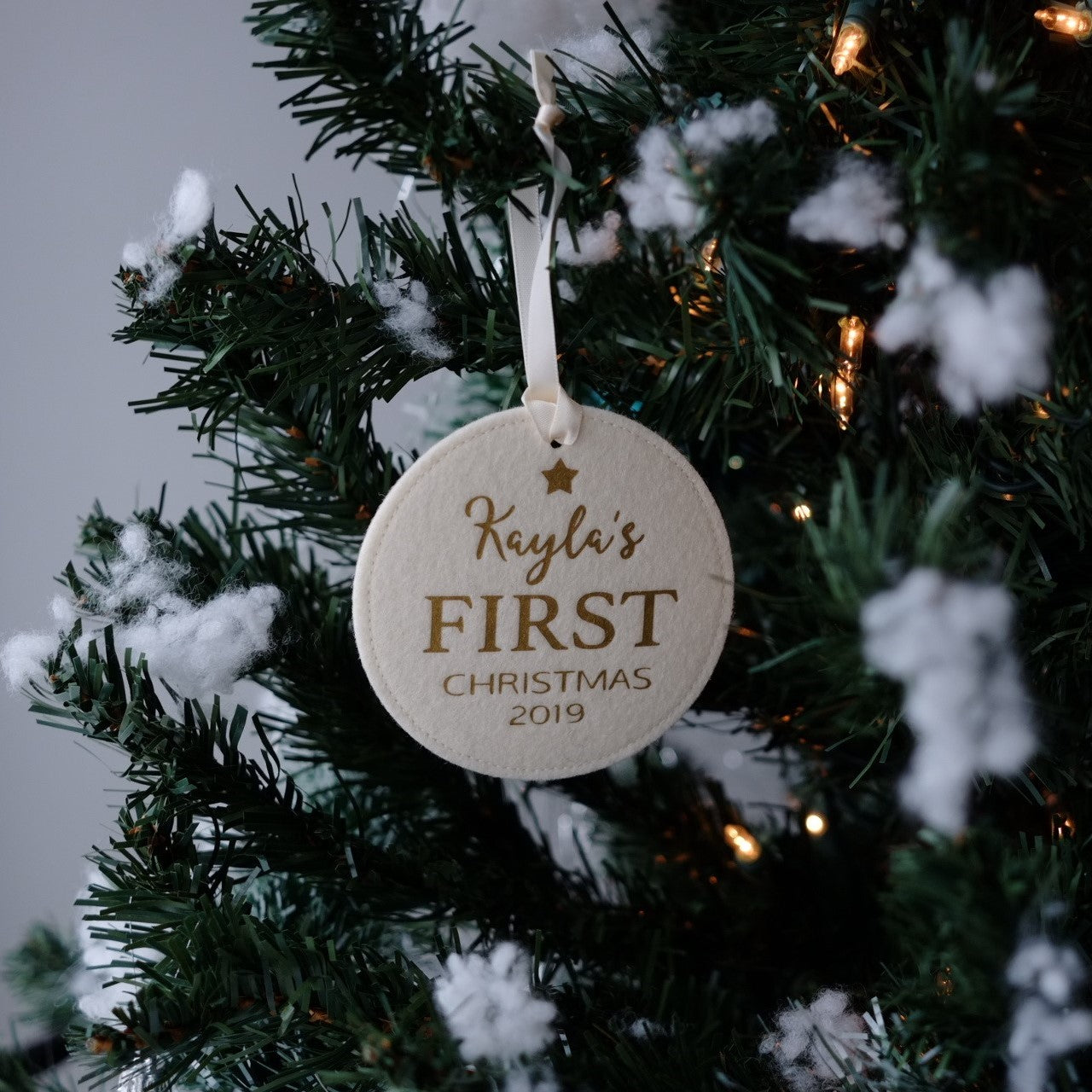 Baby's First Christmas Felt Ornament