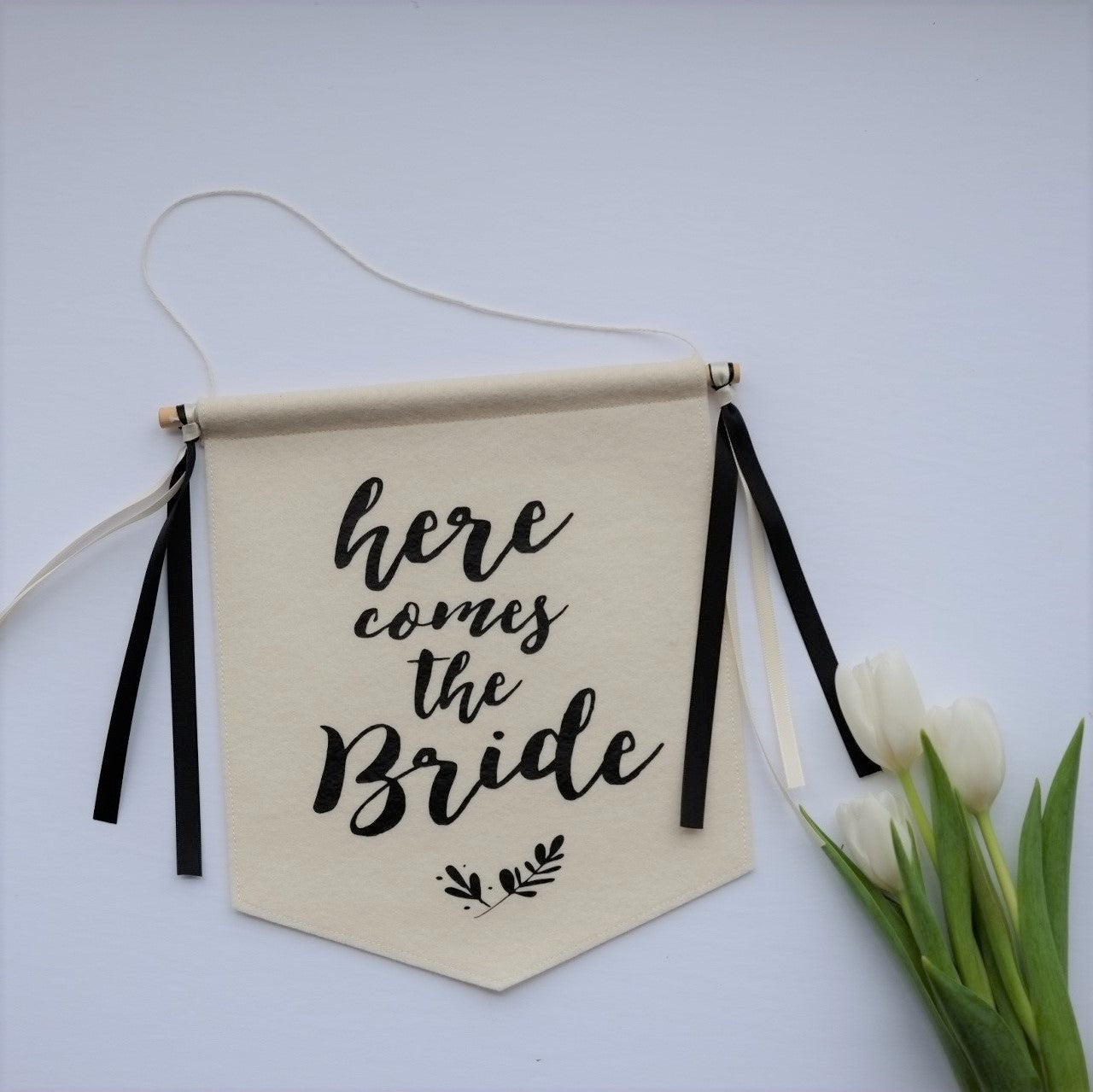 Custom Wedding Sign/Banner - Here Comes the Bride