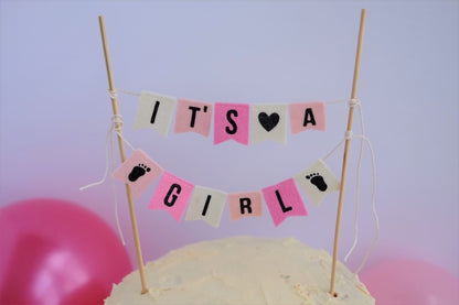 It's a Girl Cake Banner