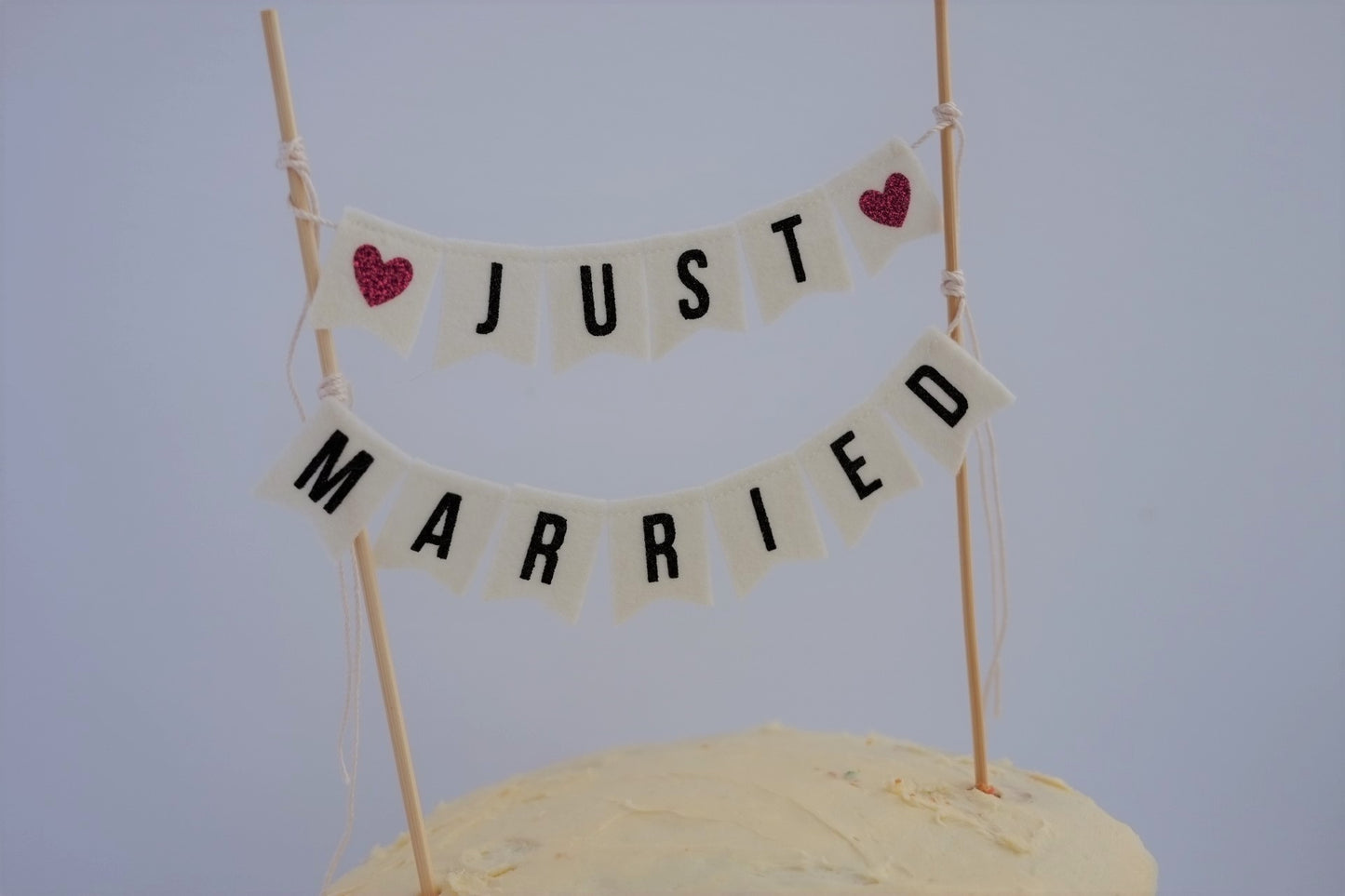 Just Married Cake Banner