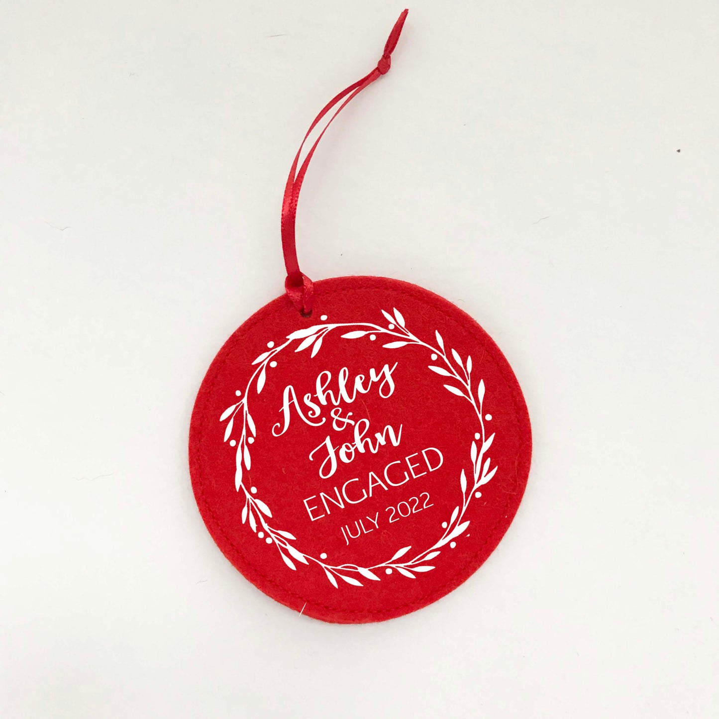 Newly Engaged Couple Ornament