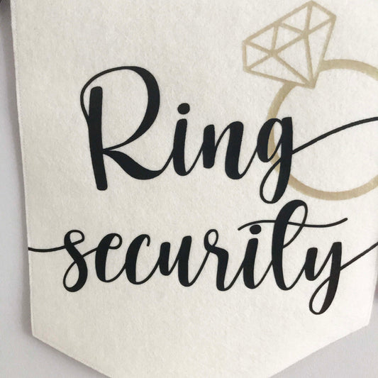 Custom Wedding Sign/Banner - Ring Security