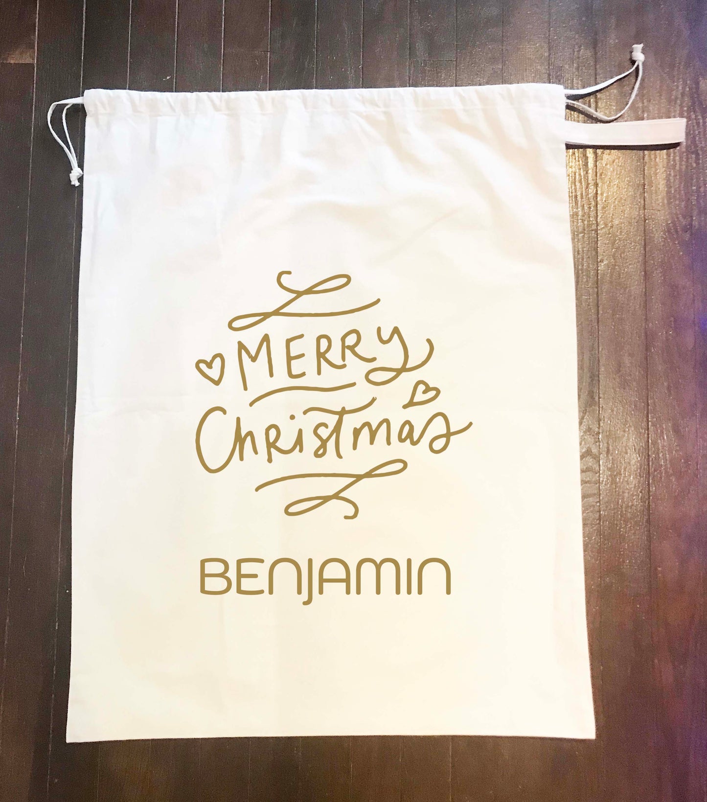 Personalized Santa Sack - Christmas Gift Bag Merry Christmas