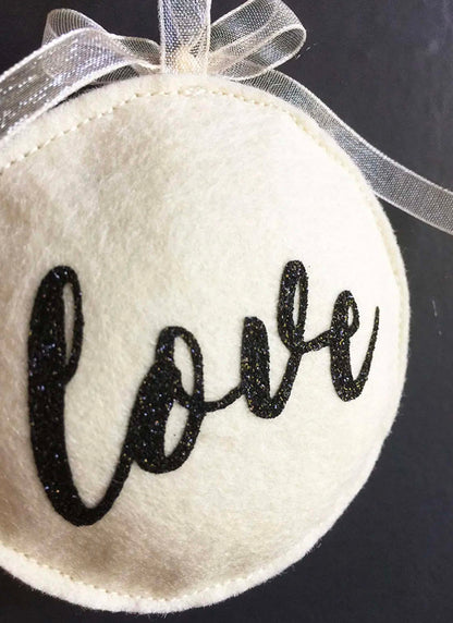 First Christmas Married Felt Ornament