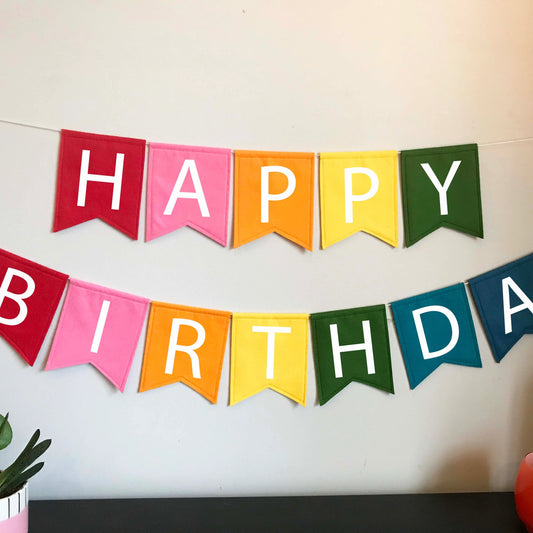 Rainbow Birthday Banner
