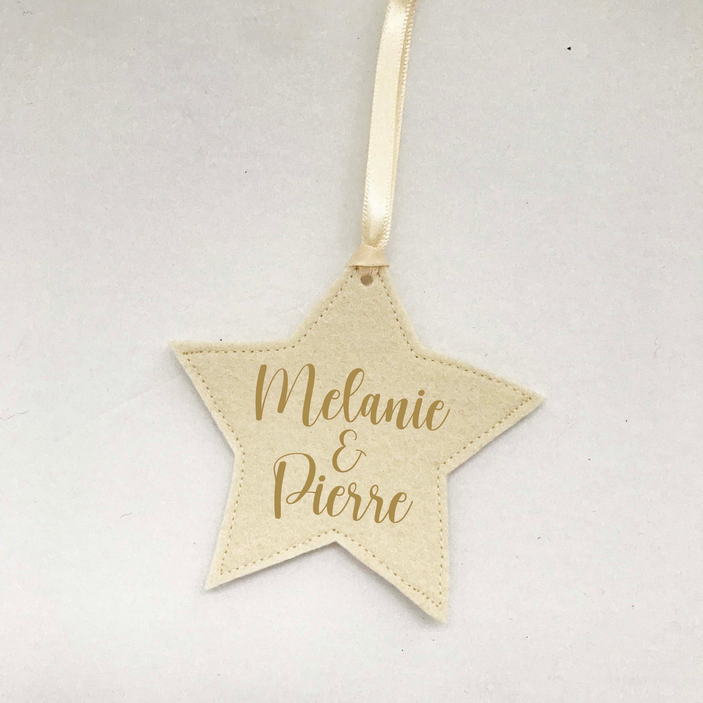 First Christmas Married Star Ornament