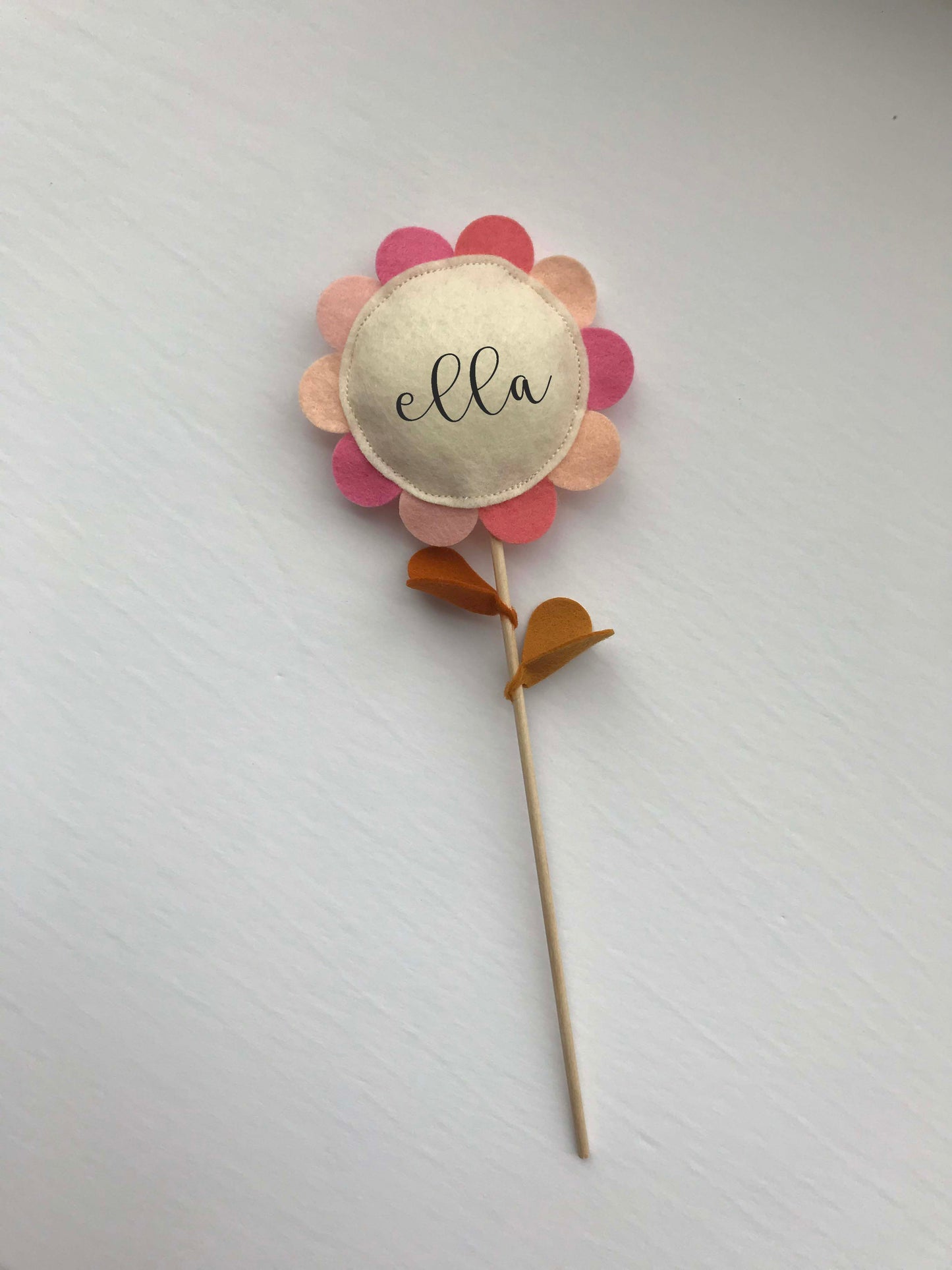 Pink Sunflower Cake Topper