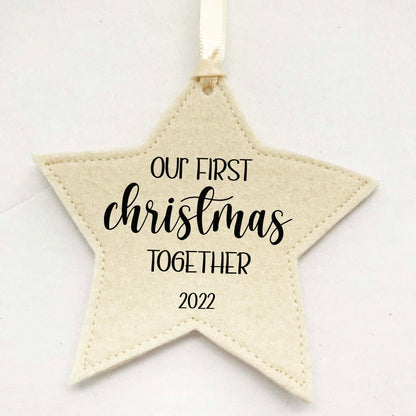 First Christmas Together Star Ornament