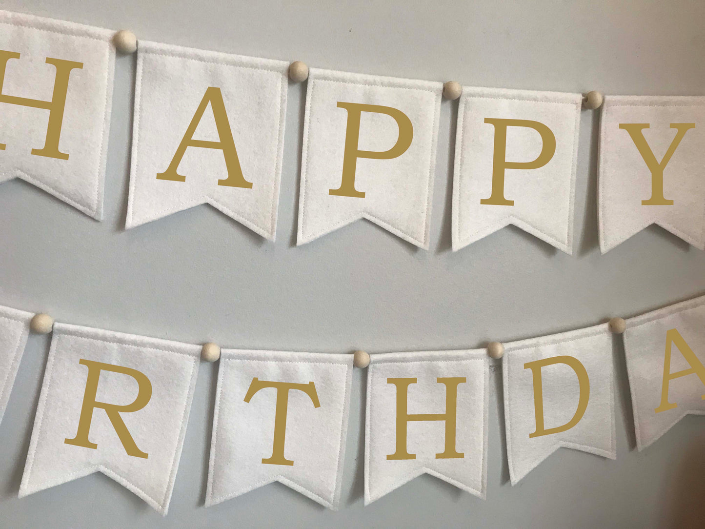 Gold Birthday Banner