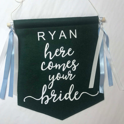 Custom Wedding Sign/Banner - Uncle Here Comes Your Bride