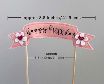 Happy Birthday Cake Topper