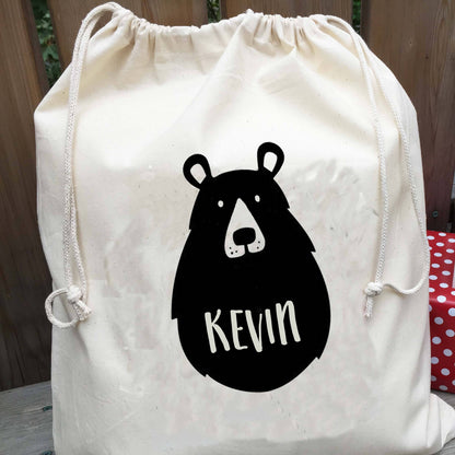 Personalized Santa Sack - Christmas Gift Bag Bear