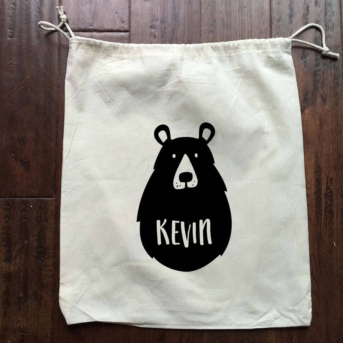 Personalized Santa Sack - Christmas Gift Bag Bear