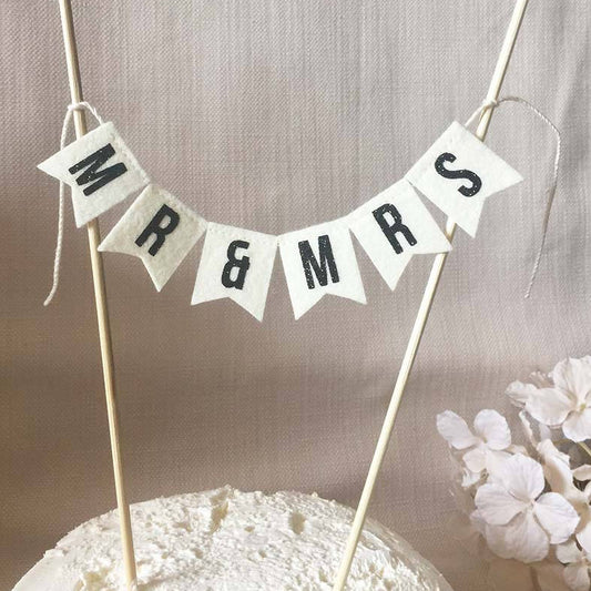 Mr and Mrs Cake Banner