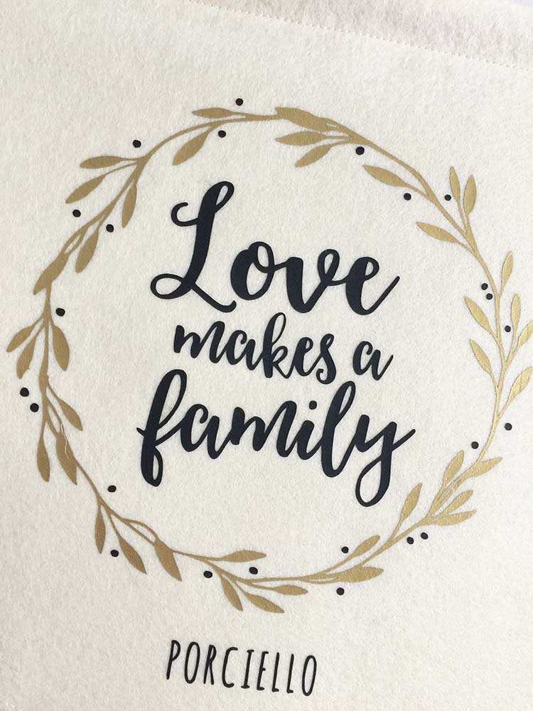 Love Makes a Family Wall Hanging