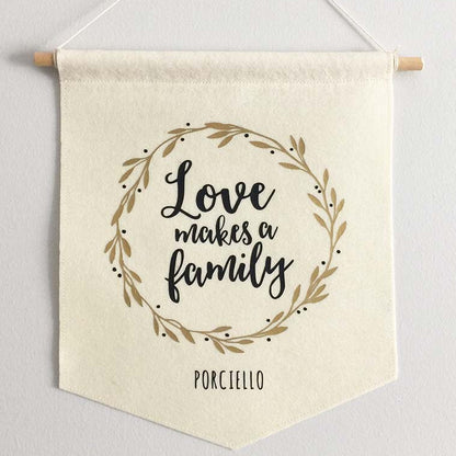 Love Makes a Family Wall Hanging