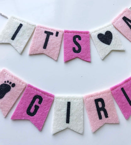 It's a Girl Cake Banner