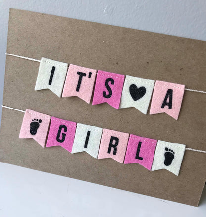 It's a Girl Cake Banner