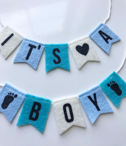 It's a Boy Cake Banner