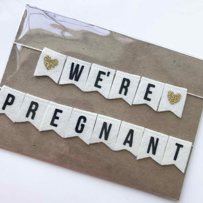 We're Pregnant Cake Banner