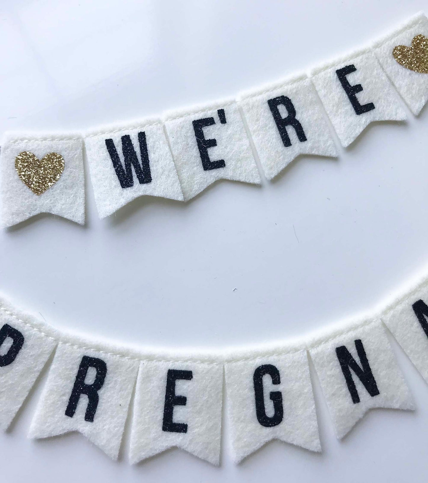 We're Pregnant Cake Banner