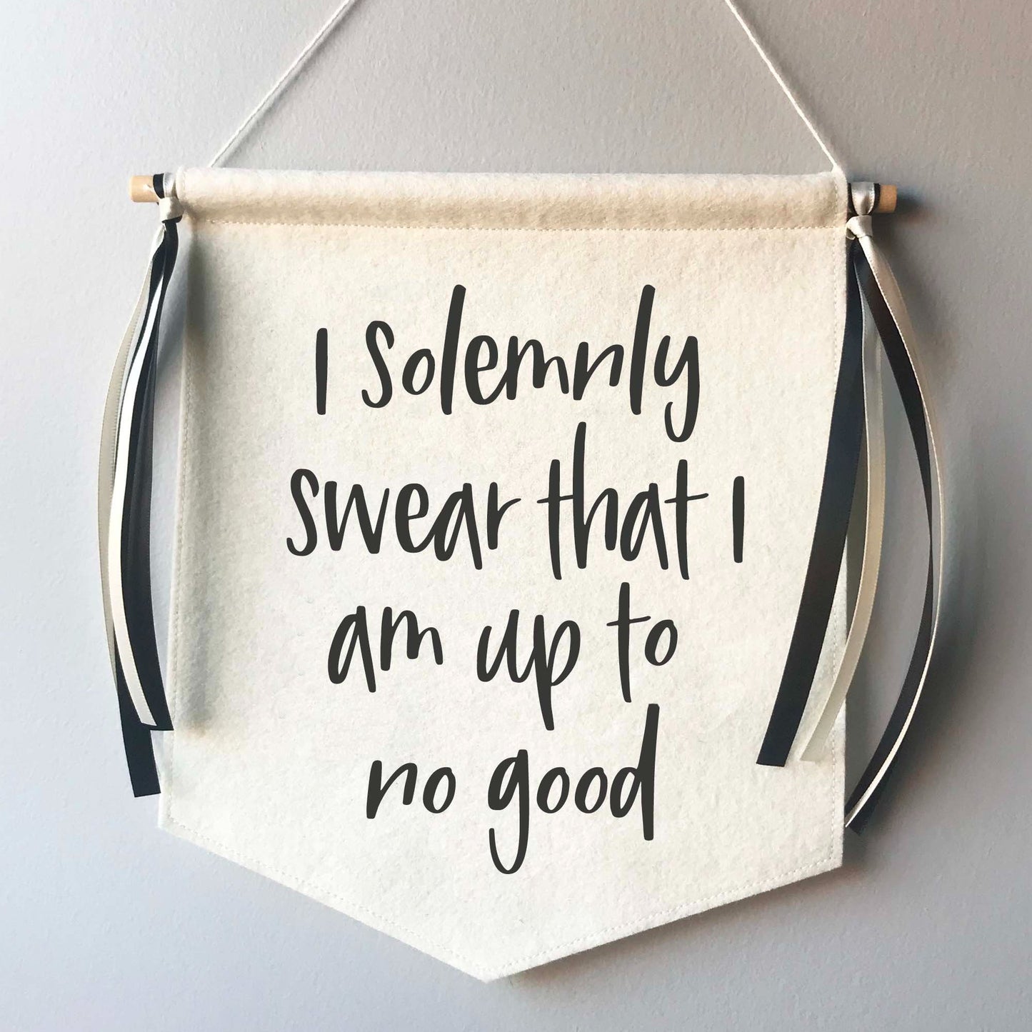 Custom Wedding Sign/Banner - Solemnly Swear Up to No