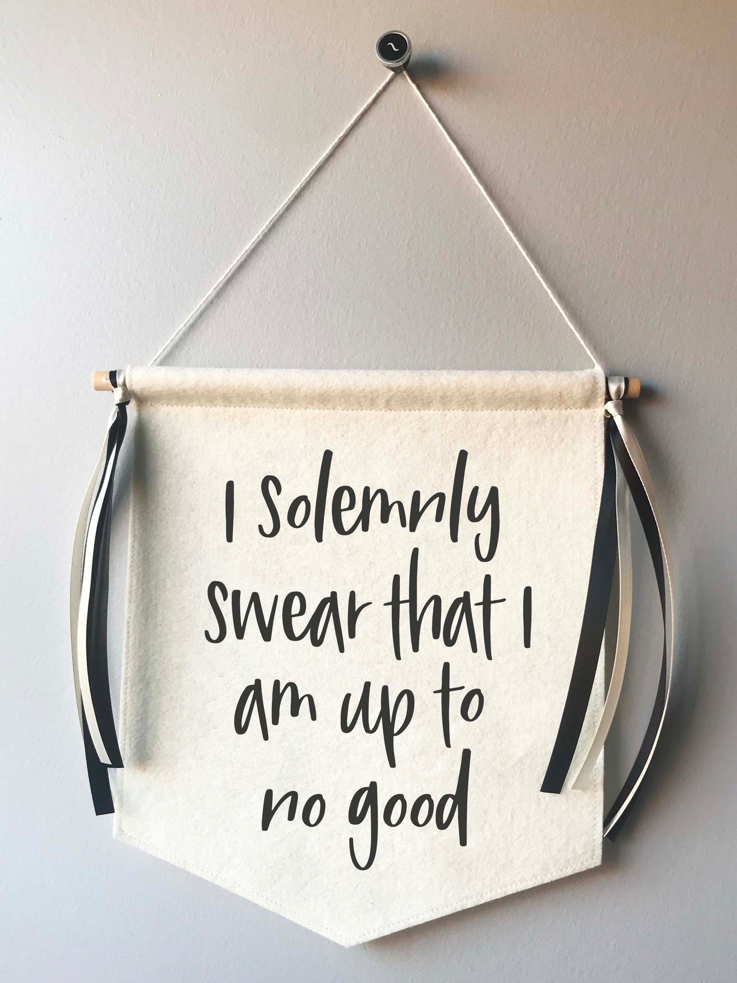 Custom Wedding Sign/Banner - Solemnly Swear Up to No